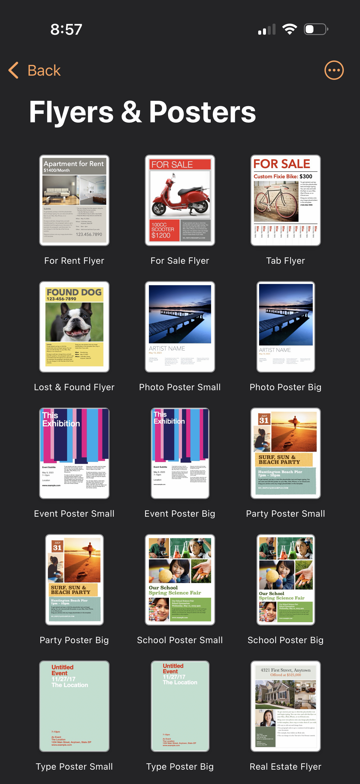 pages search screenshot